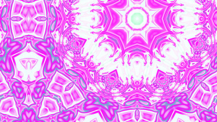 Fototapeta premium Abstract Radiant Burst with Soft Grain Texture, Symmetrical Glow Pattern in Psychedelic Style, Radiating Circular Abstract with Subtle Noise, Kaleidoscopic Starburst with Gradient Flow