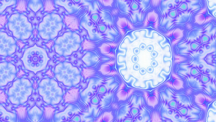 Abstract Radiant Burst with Soft Grain Texture, Symmetrical Glow Pattern in Psychedelic Style, Radiating Circular Abstract with Subtle Noise, Kaleidoscopic Starburst with Gradient Flow
