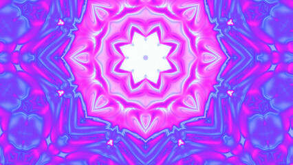 Abstract Radiant Burst with Soft Grain Texture, Symmetrical Glow Pattern in Psychedelic Style, Radiating Circular Abstract with Subtle Noise, Kaleidoscopic Starburst with Gradient Flow