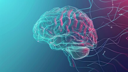 Stylized digital representation of brainwave frequencies and mental dynamics