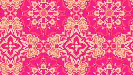 Fototapeta premium Abstract Radiant Burst with Soft Grain Texture, Symmetrical Glow Pattern in Psychedelic Style, Radiating Circular Abstract with Subtle Noise, Kaleidoscopic Starburst with Gradient Flow