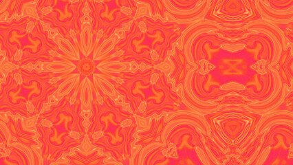 Fototapeta premium Abstract Radiant Burst with Soft Grain Texture, Symmetrical Glow Pattern in Psychedelic Style, Radiating Circular Abstract with Subtle Noise, Kaleidoscopic Starburst with Gradient Flow
