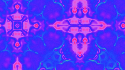 Abstract Radiant Burst with Soft Grain Texture, Symmetrical Glow Pattern in Psychedelic Style, Radiating Circular Abstract with Subtle Noise, Kaleidoscopic Starburst with Gradient Flow