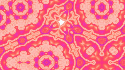 Abstract Radiant Burst with Soft Grain Texture, Symmetrical Glow Pattern in Psychedelic Style, Radiating Circular Abstract with Subtle Noise, Kaleidoscopic Starburst with Gradient Flow