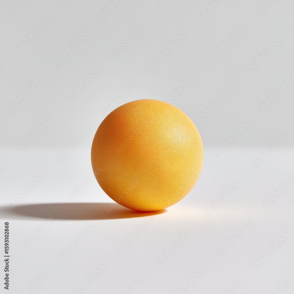 Poster single yellow sphere with subtle texture on a minimalist background for artistic and creative projec