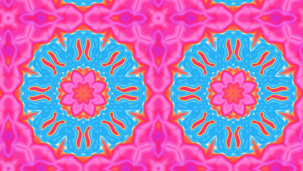 Abstract Radiant Burst with Soft Grain Texture, Symmetrical Glow Pattern in Psychedelic Style, Radiating Circular Abstract with Subtle Noise, Kaleidoscopic Starburst with Gradient Flow