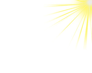 Bright yellow starburst effect emanating from the top right corner yellow sun rays,