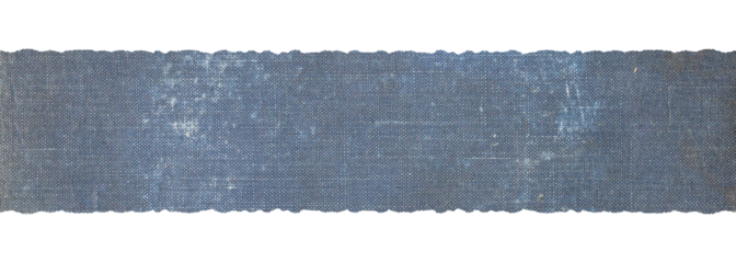 photo of old blue grunge fabric banner