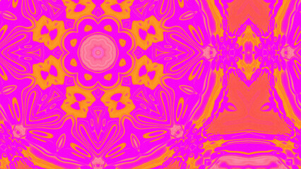 Abstract Radiant Burst with Soft Grain Texture, Symmetrical Glow Pattern in Psychedelic Style, Radiating Circular Abstract with Subtle Noise, Kaleidoscopic Starburst with Gradient Flow