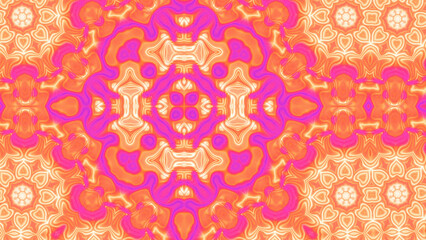 Abstract Radiant Burst with Soft Grain Texture, Symmetrical Glow Pattern in Psychedelic Style, Radiating Circular Abstract with Subtle Noise, Kaleidoscopic Starburst with Gradient Flow