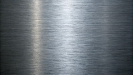 The brushed metal texture creates a sleek and modern background with its smooth, polished surface