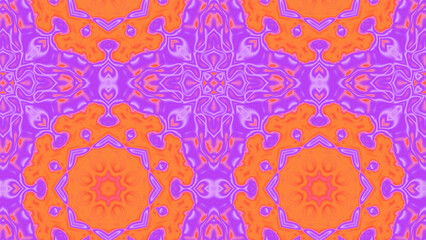 Abstract Radiant Burst with Soft Grain Texture, Symmetrical Glow Pattern in Psychedelic Style, Radiating Circular Abstract with Subtle Noise, Kaleidoscopic Starburst with Gradient Flow