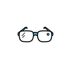 Fototapeta premium Minimalist illustration of spectacles, perfect for visual storytelling. 