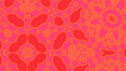 Abstract Radiant Burst with Soft Grain Texture, Symmetrical Glow Pattern in Psychedelic Style, Radiating Circular Abstract with Subtle Noise, Kaleidoscopic Starburst with Gradient Flow