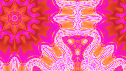 Abstract Radiant Burst with Soft Grain Texture, Symmetrical Glow Pattern in Psychedelic Style, Radiating Circular Abstract with Subtle Noise, Kaleidoscopic Starburst with Gradient Flow