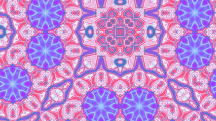 Abstract Radiant Burst with Soft Grain Texture, Symmetrical Glow Pattern in Psychedelic Style, Radiating Circular Abstract with Subtle Noise, Kaleidoscopic Starburst with Gradient Flow
