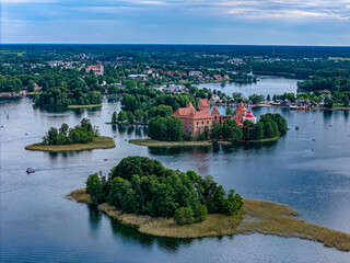 Fototapeta premium view of the Trakai town 