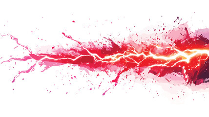 Intense Red Lightning Bolt Centered Image