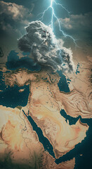 map of earth from space