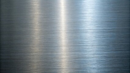 The brushed metal texture provides a sleek and modern background with its smooth, polished surface
