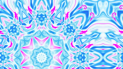 Abstract Radiant Burst with Soft Grain Texture, Symmetrical Glow Pattern in Psychedelic Style, Radiating Circular Abstract with Subtle Noise, Kaleidoscopic Starburst with Gradient Flow