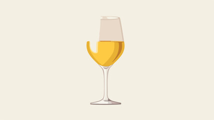 Elegant White Wine Glass Composition