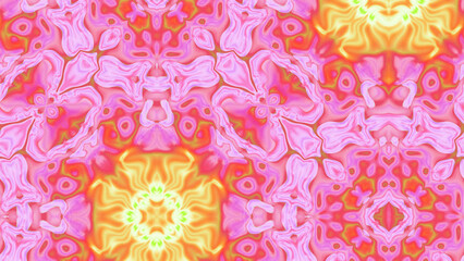 Abstract Radiant Burst with Soft Grain Texture, Symmetrical Glow Pattern in Psychedelic Style, Radiating Circular Abstract with Subtle Noise, Kaleidoscopic Starburst with Gradient Flow