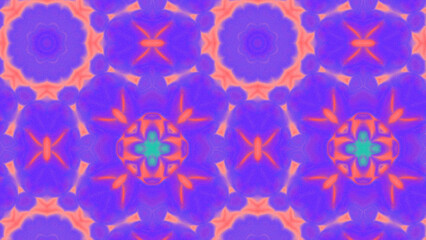 Abstract Radiant Burst with Soft Grain Texture, Symmetrical Glow Pattern in Psychedelic Style, Radiating Circular Abstract with Subtle Noise, Kaleidoscopic Starburst with Gradient Flow