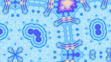 Abstract Radiant Burst with Soft Grain Texture, Symmetrical Glow Pattern in Psychedelic Style, Radiating Circular Abstract with Subtle Noise, Kaleidoscopic Starburst with Gradient Flow