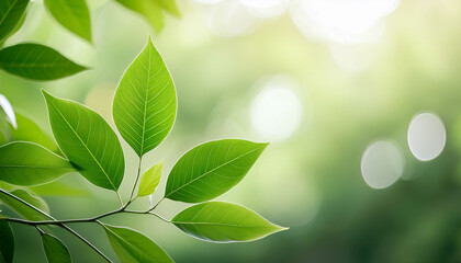 green leaves against a soft light background create a serene atmosphere in a nature inspired setting