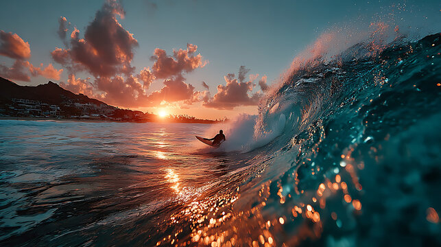 surfer on the beach