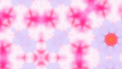 Abstract Radiant Burst with Soft Grain Texture, Symmetrical Glow Pattern in Psychedelic Style, Radiating Circular Abstract with Subtle Noise, Kaleidoscopic Starburst with Gradient Flow