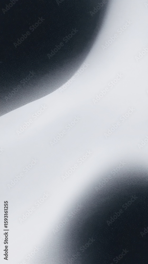 Poster abstract black and white gradient background with noise texture. modern dark gray light effect. mini