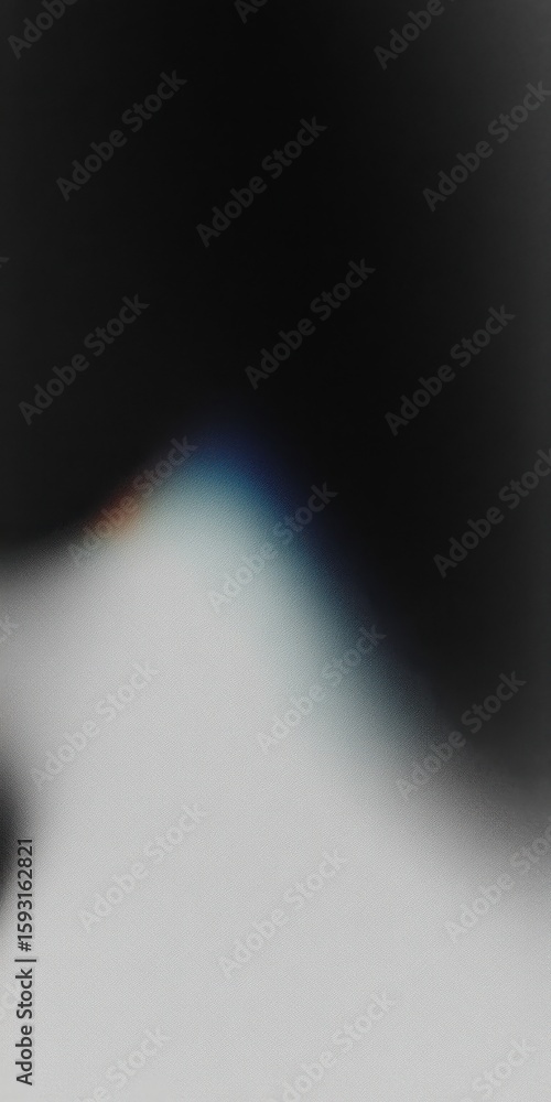 Poster abstract black and white background with subtle color light leak and soft grain texture. design for 