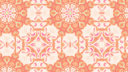 Abstract Radiant Burst with Soft Grain Texture, Symmetrical Glow Pattern in Psychedelic Style, Radiating Circular Abstract with Subtle Noise, Kaleidoscopic Starburst with Gradient Flow