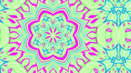 Abstract Radiant Burst with Soft Grain Texture, Symmetrical Glow Pattern in Psychedelic Style, Radiating Circular Abstract with Subtle Noise, Kaleidoscopic Starburst with Gradient Flow