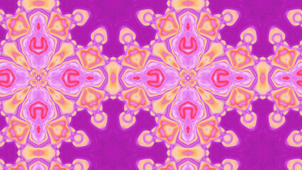 Abstract Radiant Burst with Soft Grain Texture, Symmetrical Glow Pattern in Psychedelic Style, Radiating Circular Abstract with Subtle Noise, Kaleidoscopic Starburst with Gradient Flow