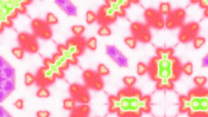 Abstract Radiant Burst with Soft Grain Texture, Symmetrical Glow Pattern in Psychedelic Style,...