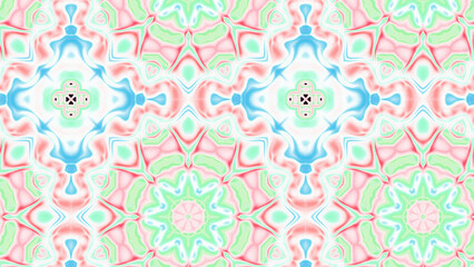Abstract Radiant Burst with Soft Grain Texture, Symmetrical Glow Pattern in Psychedelic Style, Radiating Circular Abstract with Subtle Noise, Kaleidoscopic Starburst with Gradient Flow
