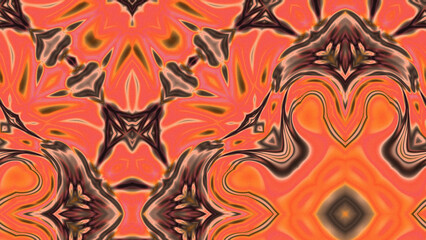 Abstract Radiant Burst with Soft Grain Texture, Symmetrical Glow Pattern in Psychedelic Style, Radiating Circular Abstract with Subtle Noise, Kaleidoscopic Starburst with Gradient Flow