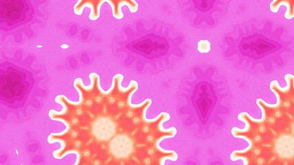 Abstract Radiant Burst with Soft Grain Texture, Symmetrical Glow Pattern in Psychedelic Style, Radiating Circular Abstract with Subtle Noise, Kaleidoscopic Starburst with Gradient Flow