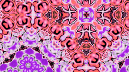 Abstract Radiant Burst with Soft Grain Texture, Symmetrical Glow Pattern in Psychedelic Style, Radiating Circular Abstract with Subtle Noise, Kaleidoscopic Starburst with Gradient Flow