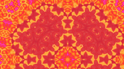 Abstract Radiant Burst with Soft Grain Texture, Symmetrical Glow Pattern in Psychedelic Style,...