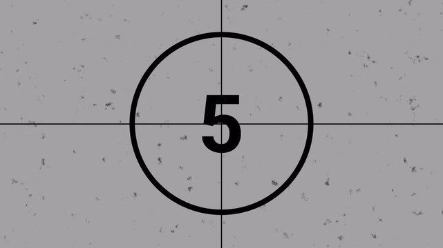 Countdown timer with glitch effect and digital display