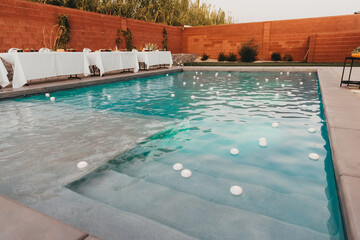 swimming pool in hotel