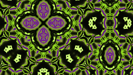 Abstract Radiant Burst with Soft Grain Texture, Symmetrical Glow Pattern in Psychedelic Style, Radiating Circular Abstract with Subtle Noise, Kaleidoscopic Starburst with Gradient Flow