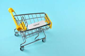 Image of canceling a purchase