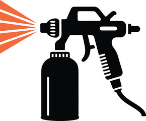 Spray Gun Icon for Painting, Airbrush, and Artworks
