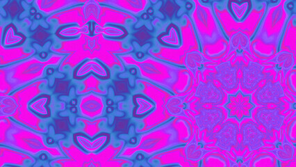 Abstract Radiant Burst with Soft Grain Texture, Symmetrical Glow Pattern in Psychedelic Style, Radiating Circular Abstract with Subtle Noise, Kaleidoscopic Starburst with Gradient Flow