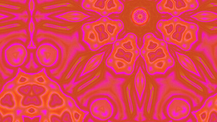 Abstract Radiant Burst with Soft Grain Texture, Symmetrical Glow Pattern in Psychedelic Style, Radiating Circular Abstract with Subtle Noise, Kaleidoscopic Starburst with Gradient Flow